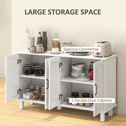 Kitchen sideboard barn door cabinet