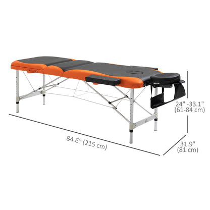 Professional foldable aluminum massage table