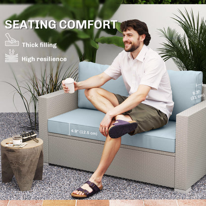 3-Piece Loveseat Outdoor Cushion Set