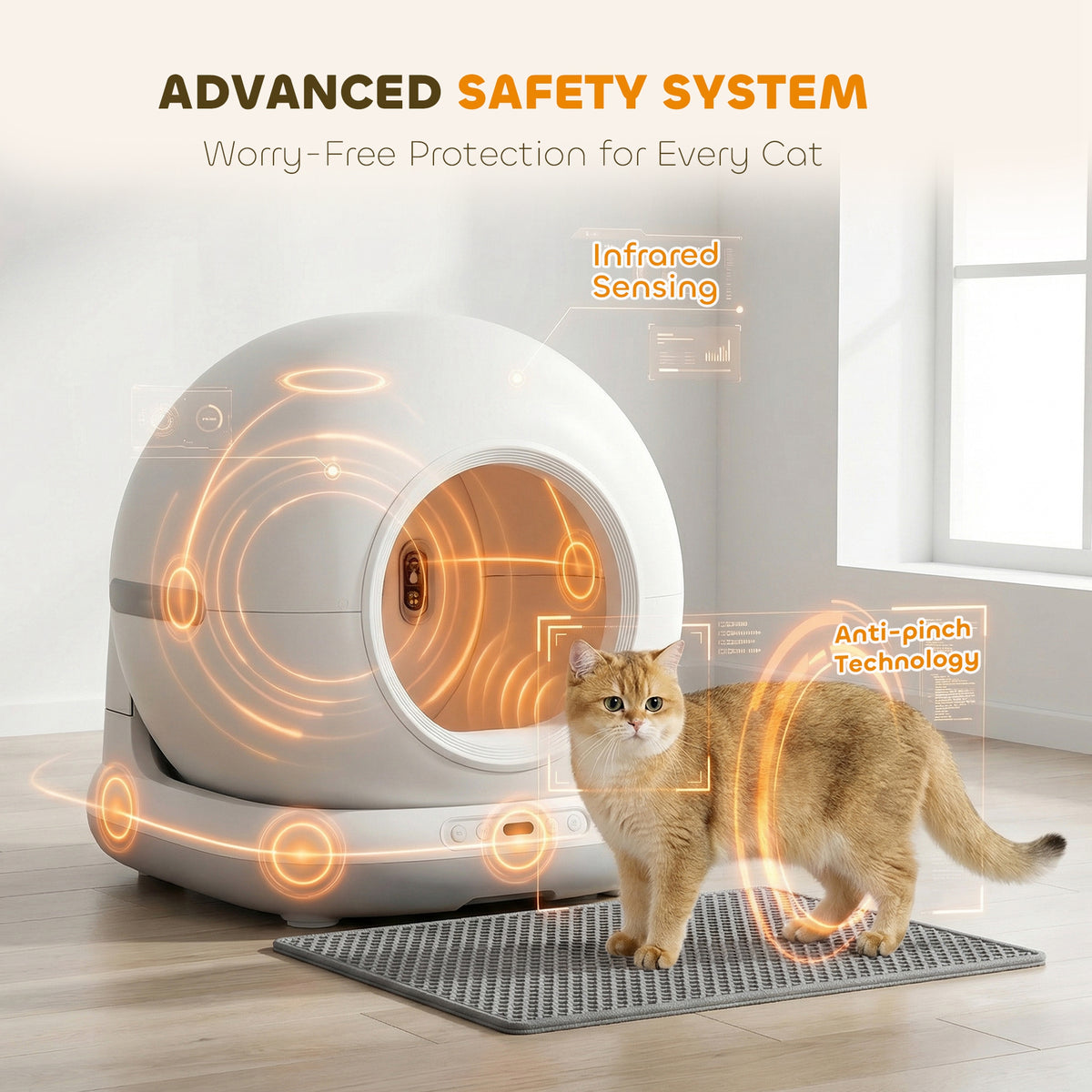72L Automatic Self Cleaning Smart Litter Box