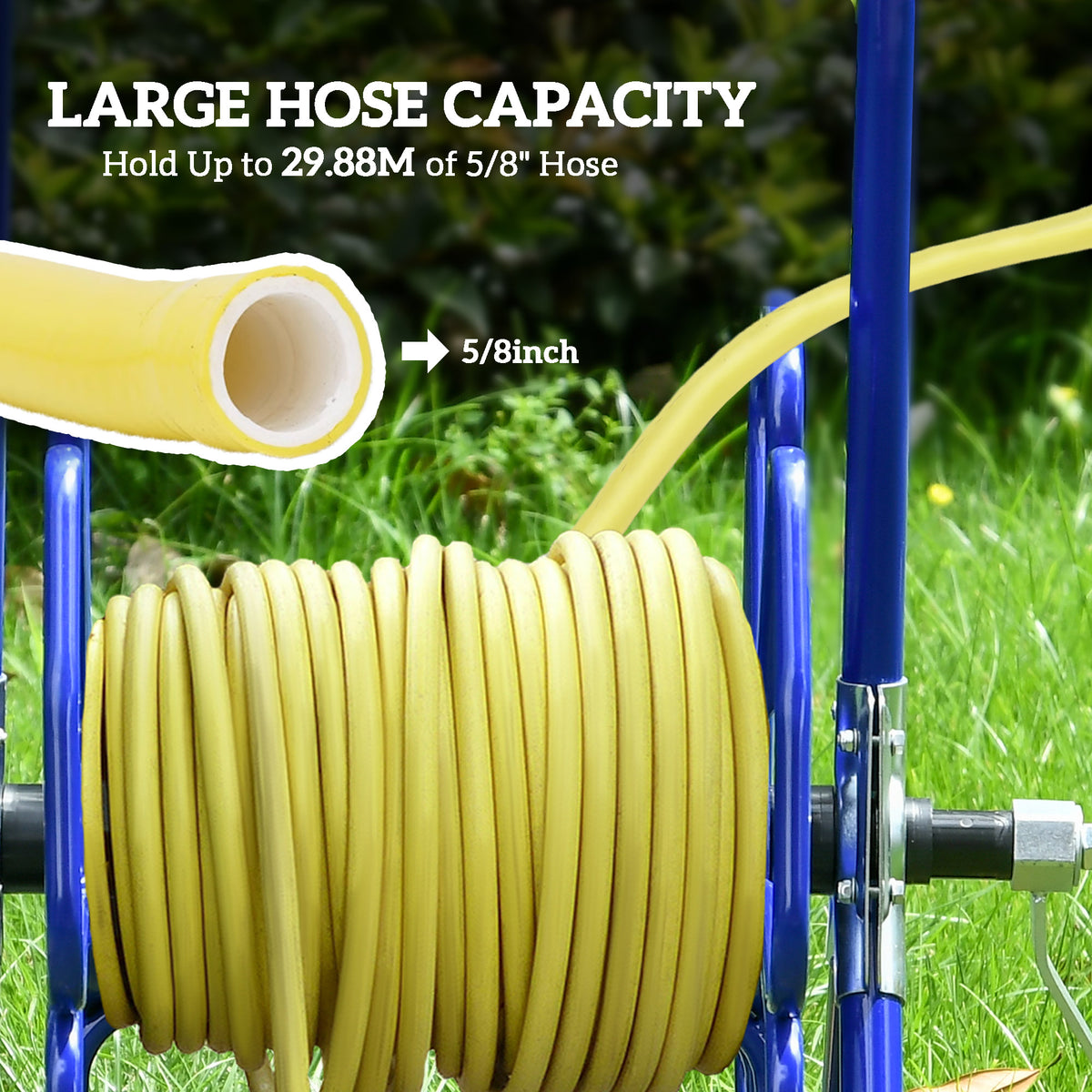 Hose Reel Cart 98 ft — polypropylene