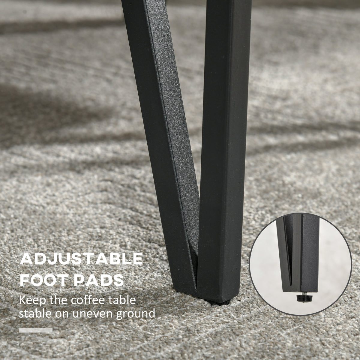 Rustic Rectangle Coffee Table Hairpin Legs