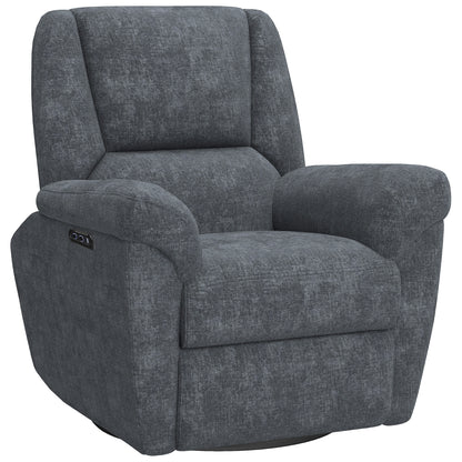Power Reclining Swivel Glider Chair with Chenille Upholstery