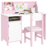 Conjunto de escritorio y silla para niños con pizarra — Lote de 2