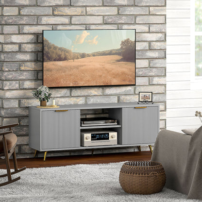 Mueble de TV moderno con almacenamiento para 55 pulgadas