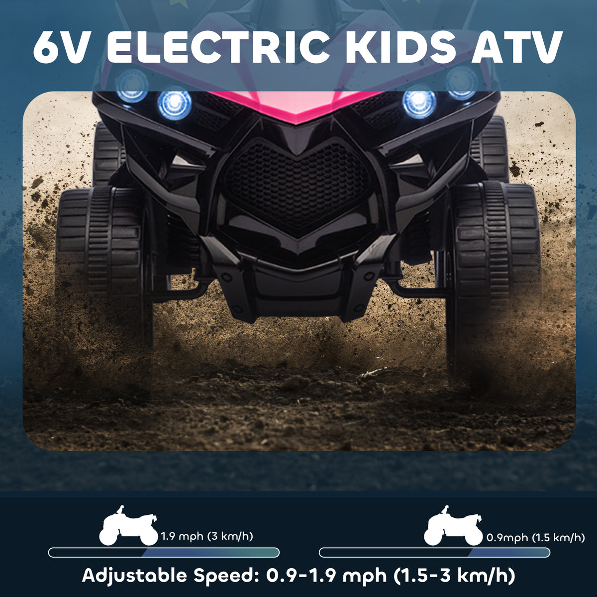 Kids Electric ATV 6V with Music and LED Headlights