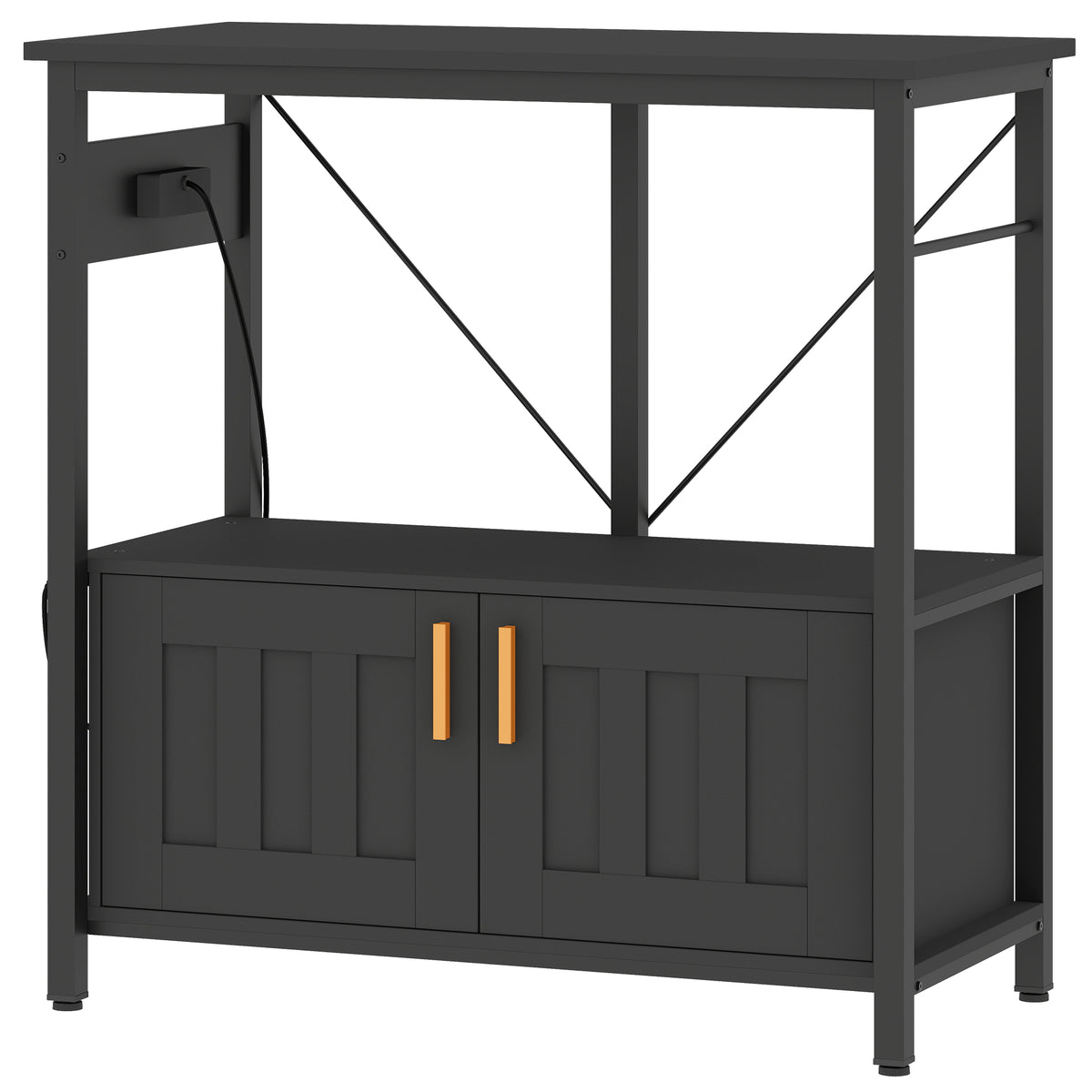 Mueble para acuario con enchufes y almacenamiento