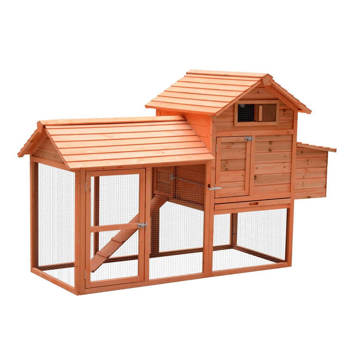 Gallinero de madera con corral y nido para gallinas