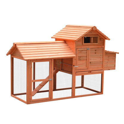 Gallinero de madera con corral y nido para gallinas