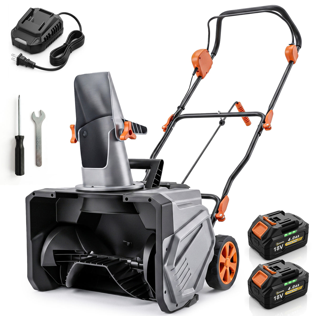 40V Cordless Snow Blower with PU Auger