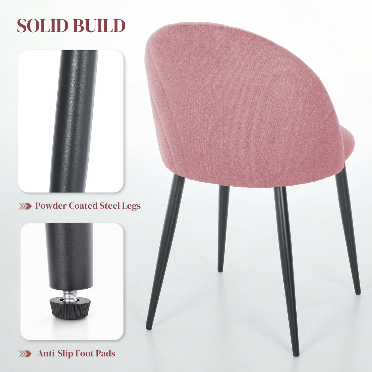 Dining chairs upholstered set of 4