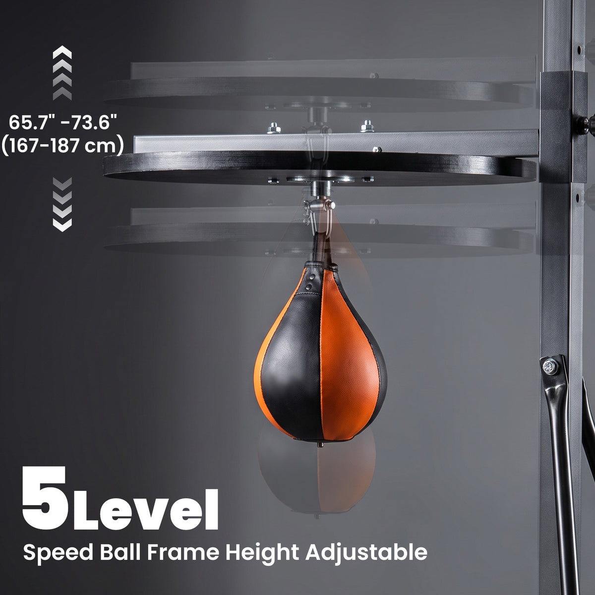 Soporte para saco de boxeo con balón de velocidad