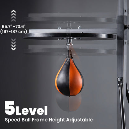 Soporte para saco de boxeo con balón de velocidad