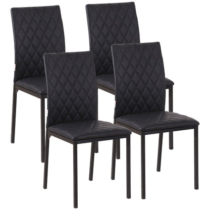 Juego de 4 sillas de comedor tapizadas