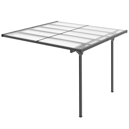 Outdoor hardtop pergola gazebo 10' x 10' — aluminum