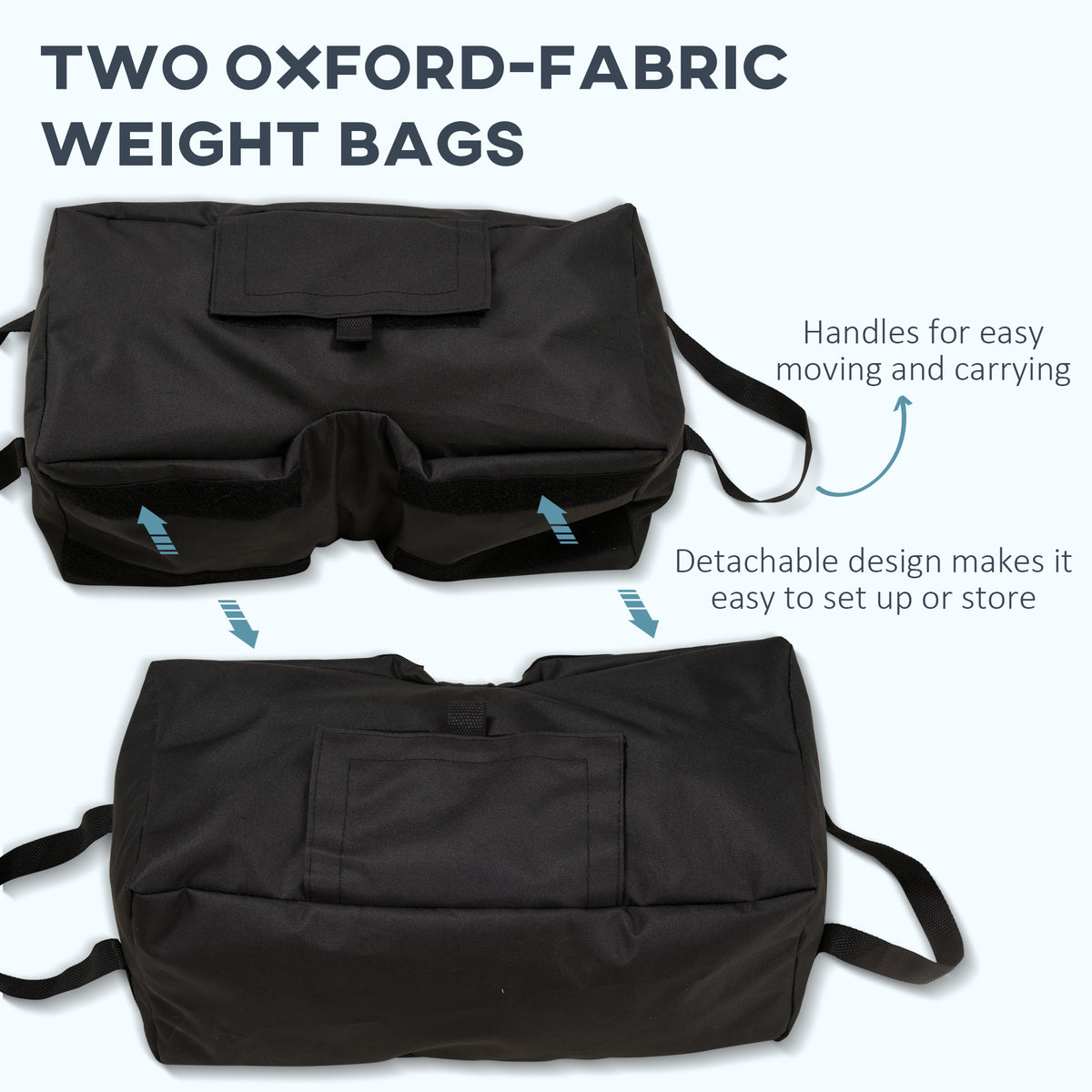 Patio Umbrella Weight Bags, Set of 2