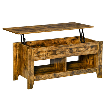 Coffee table with lift top and hidden storage