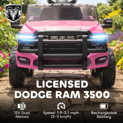 Coche eléctrico infantil Dodge RAM 3500 con mando a distancia 12V