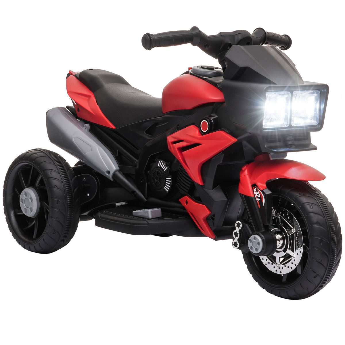 Electric Motorcycle Ride-On Toy 6V Pedal Powered Music Headlights