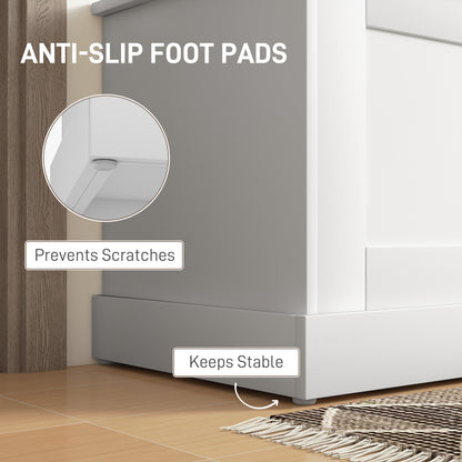 Multifunctional Storage Bench with Safety Hinge