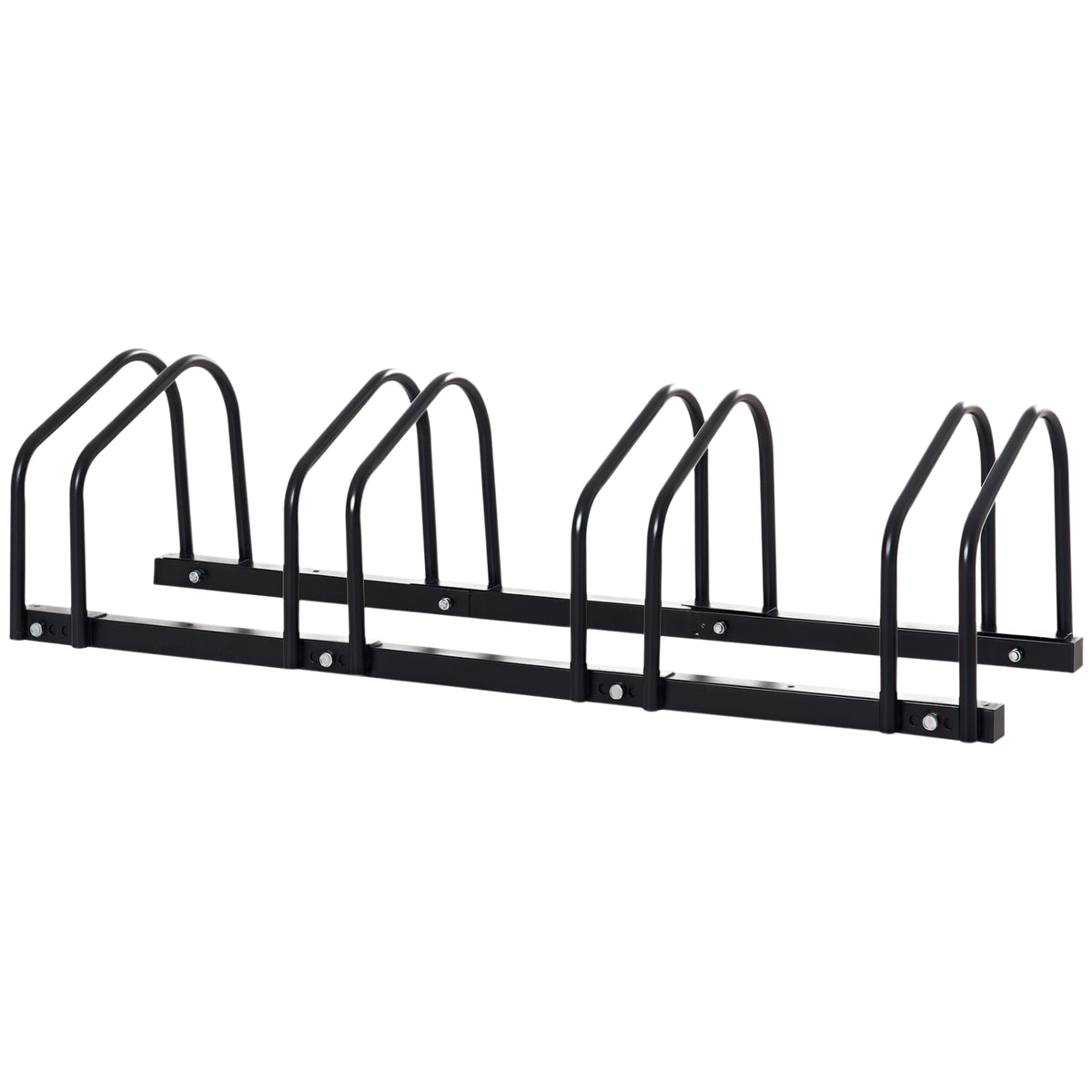 Steel Floor Bike Rack for 4 Bicycles