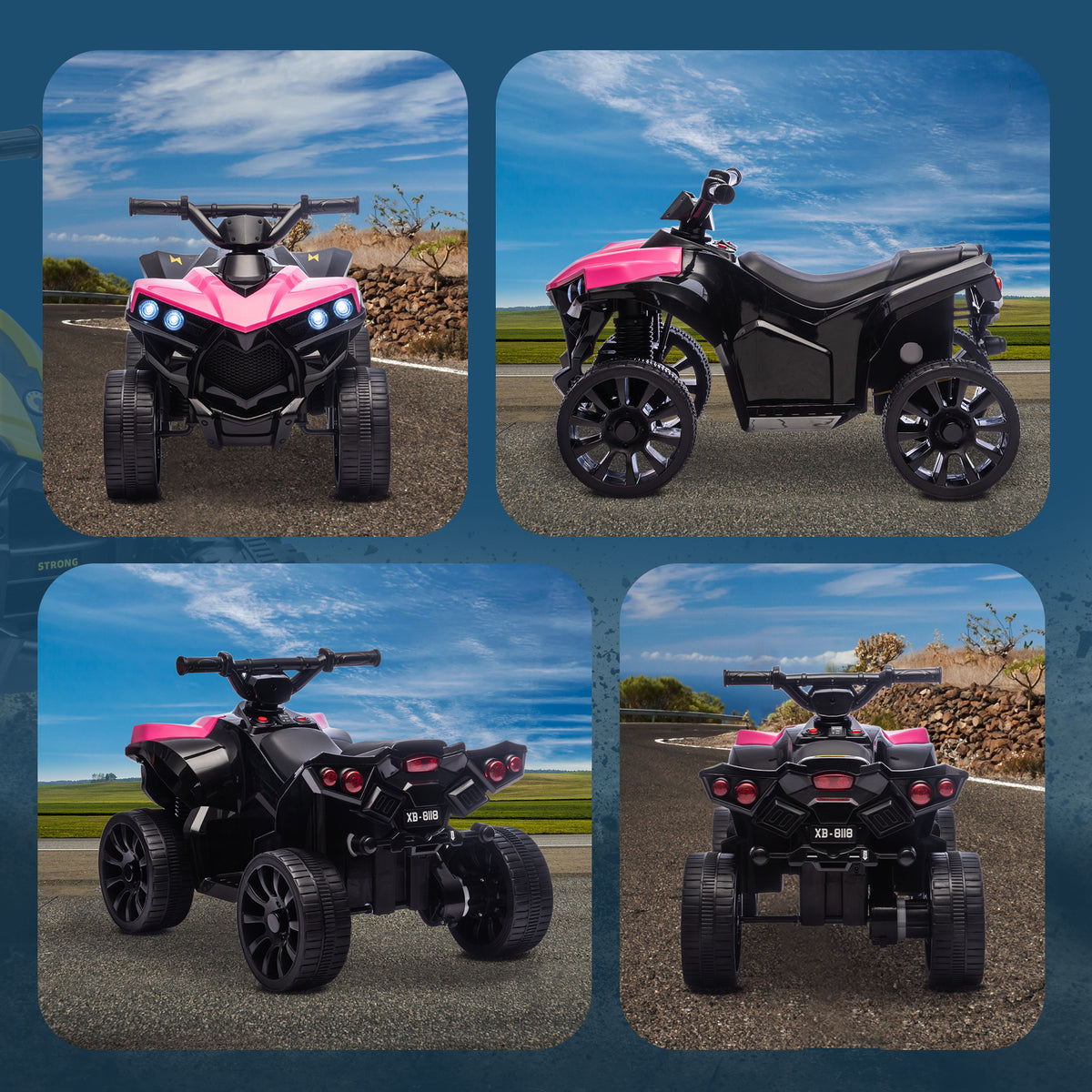 Kids Electric ATV 6V with Music and LED Headlights