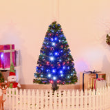 Árbol de Navidad artificial luminoso y preiluminado óptico