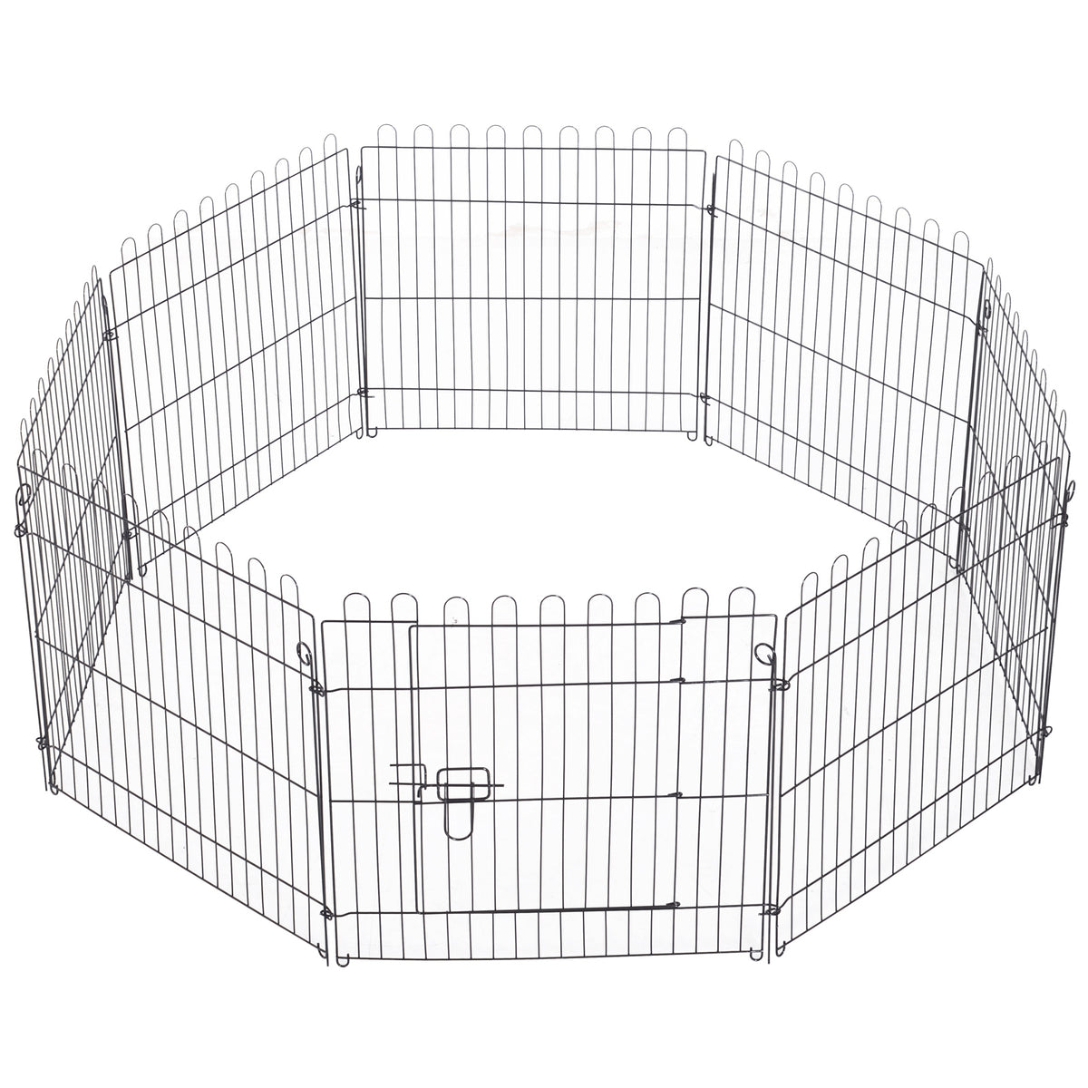 Parque para perros octogonal de 8 paneles plegable