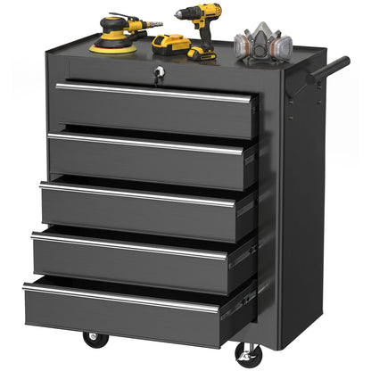 Rolling Tool Chest 5 Lockable Drawers