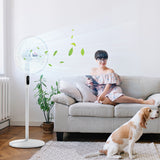 Oscillating Floor Fan with Remote Control and LED Display