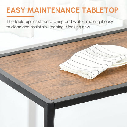 Industrial dining set for 2 persons