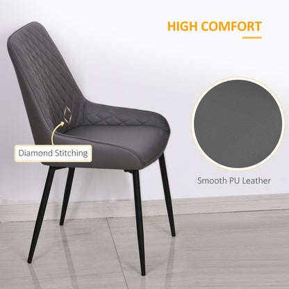 Upholstered dining chairs set of 2