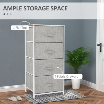 Linen drawer tower storage dresser with 4 drawers