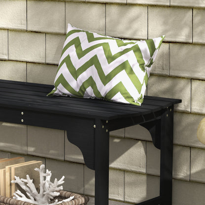 Wooden garden bench two-seater — natural