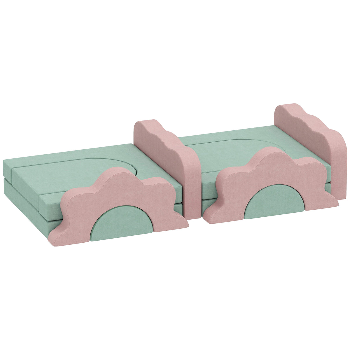 Climbing Blocks and Ball Pit — Set of 12