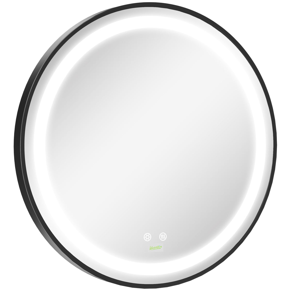 LED lighted anti-fog bathroom vanity wall mirror