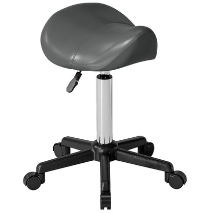 Ergonomic Saddle Stool Rolling Swivel with Wheels