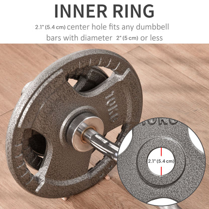 Grip Weight Plate Set for Strength Training — Set of 6
