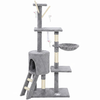 Multi-Level Cat Tree Tower with Scratching Posts