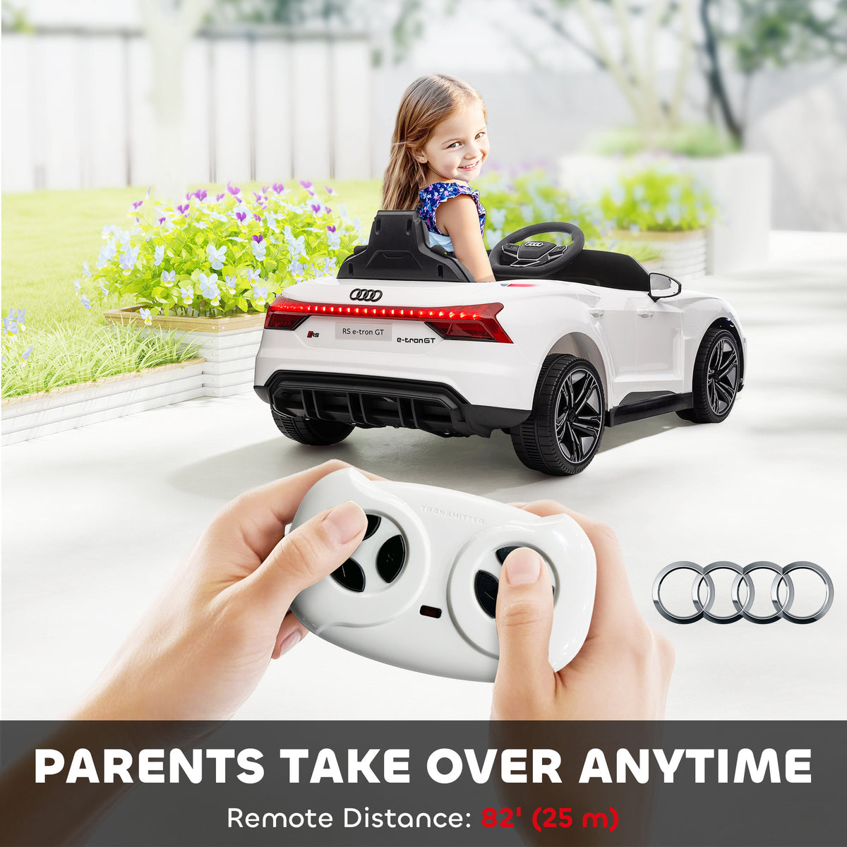 Coche eléctrico para niños de 12 V con mando a distancia