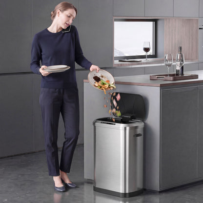 Automatic Touchless Trash Can 50 L Stainless Steel