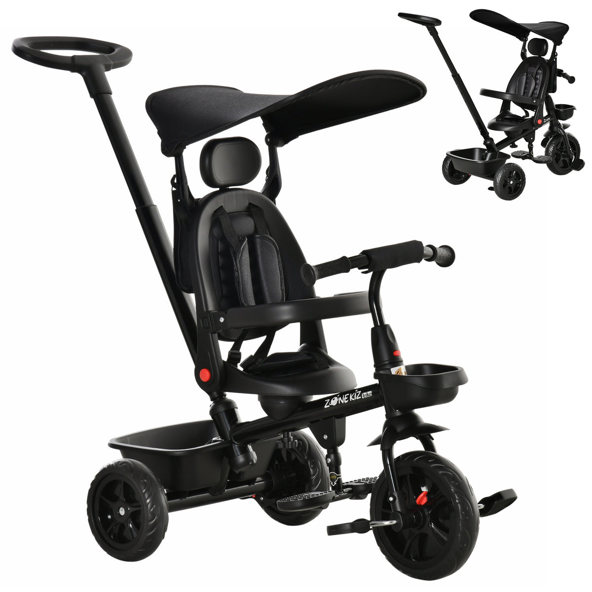 5-in-1 Growing Tricycle with Parent Handle