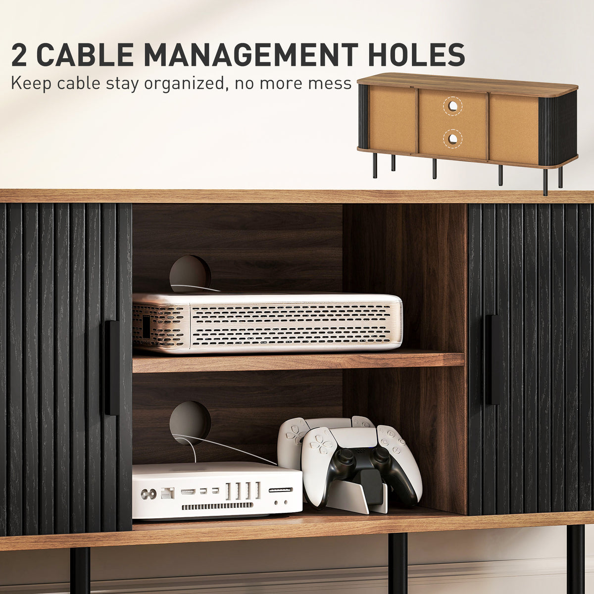 TV Stand with Storage for TVs up to 55 Inches