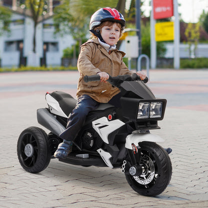 Electric Motorcycle Ride-On Toy 6V Pedal Powered Music Headlights