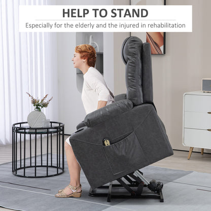 Electric Power Lift Recliner Chair with Cup Holders