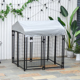 Outdoor Dog Kennel with Roof