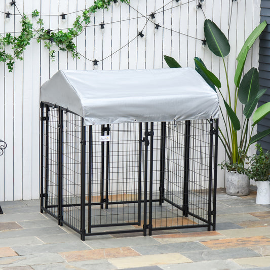 Outdoor Dog Kennel with Roof