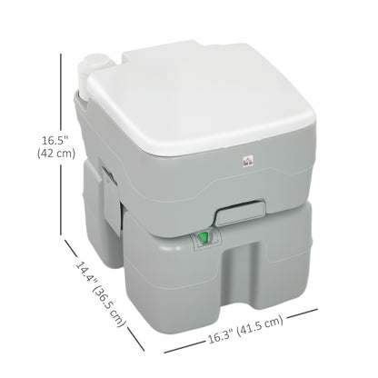 Inodoro portátil de camping con descarga y depósitos de 20 L
