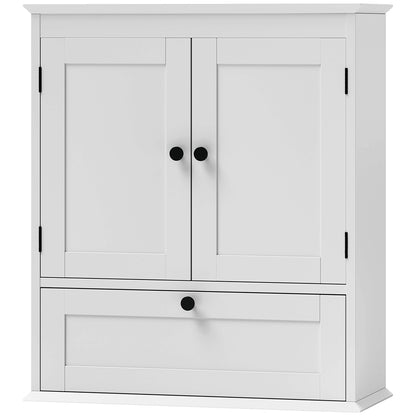 Armario de pared para baño con estante ajustable