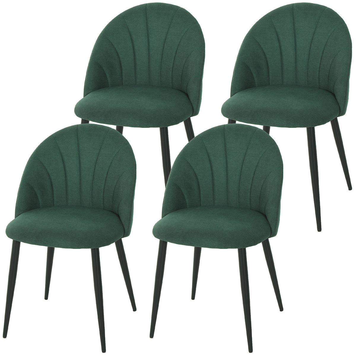 Dining chairs upholstered set of 4